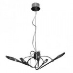 CLE Objekt Design Pendelleuchte Lily Pendel 5x 35W 230V Glas schwarz
