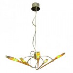 CLE Objekt Design Pendelleuchte Lily Pendel 5x 35W 230V Glas orange