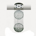 CLE Kristall-Glas H�ngeleuchte GB95282 5x 20W 230V chrom