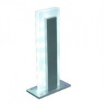CLE Aussenstandleuchte ALUTEC LED Stehleuchte LLED0540 alu / LED weiss