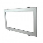 CLE Einbausystem Modular YK XBOX Rahmen 2-fach silbergrau