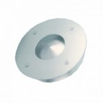 CLE Aufbau- Wandleuchte WL102A  22W rund silbergrau