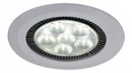 SLV DOME LED Downlight 6x3W wei� silberne Blende