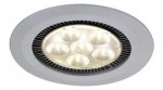 SLV DOME LED Downlight 6x3W warmwei� silberne Blende
