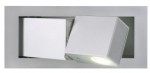 SLV BEDSIDE LED Wandleuchte 3W RECHTS warmwei�e Spot LED silbergraues Geh�use