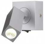 SLV STIX 3W LED Wandleuchte mit Gelenk warmwei�e LED silber