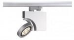 SLV DOME LED Spot 6x3W warmwei� mit 3-Phasen Adapter silbernes Geh�use