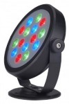 SLV KETO ROUND LED RGB 15x1W schwarz