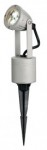 SLV NAUTILUS SPIKE LED Outdoorspot silbergrau 3 warmwei�e LED inkl. Treiber und Spie?