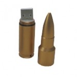 GADGET 1GB USB Stick Patrone messingfarben -*A