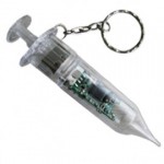 GADGET 1GB USB Stick Schl�sselanh�nger Spritze transparent
