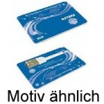 GADGET 1GB USB Stick Scheckkarte plastik