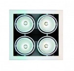 CLE G-Kardan Einbauleuchte 4x 35-150W CDM-T alu grau