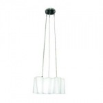 PENDELEUCHTE Glas weiss 3x E27