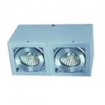 CLE Alutec Aufbauleuchte 2x 50W GU10 alu 