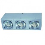 CLE Alutec Aufbauleuchte 3x 50W GU10 alu