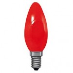 KERZENLAMPE FARBIG E14 25W rot -*A