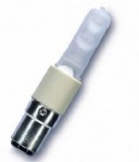 Halogengl�hlampe 220V 60W B15d matt L:67mm