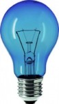 BUNTE NORMALLAMPE blau