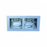 CLE  YK12-M-G24 EBL 2x 13W G24d1 inkl. VVG alu