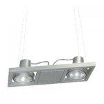 CLE Kardanische H�ngeleuchte YK Webspace Highspeed CDMT 2x 35/70W silbergrau KOPF VERSTELLBAR
