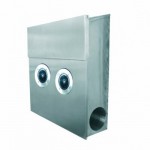PLENTI DESIGN Briefkasten SOLAR MAILBOX 2 EDELSTAHL