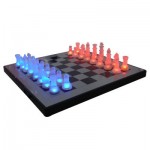 LED SCHACHSPIEL MIT LED FIGUREN NEUHEIT 