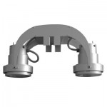 CLE Strahler mit B�gel HACA DUO A CDM-T Highspeed 2x 35W alu grau