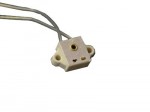 Fassung HALOGEN f�r G4-GY6.35 Kabel seitl. 15cm