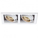 CLE Kardan Halogen Einbauleuchte YK2-NV 2x 50W 12V weiss