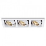 CLE Kardan Halogen Einbauleuchte YK3-HV 3x 50W 230V weiss