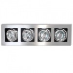 CLE Kardan Halogen Einbauleuchte YK4 ALUTEC 4x 50W 12V