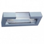 CLE Spiegel- Wandleuchte 2x 40W 230V alu grau