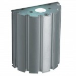 CLE ALUTEC LED Wandleuchte 1W 230V silber grau