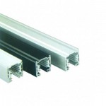 3-PH.-STROMSCHIENE (ECKIG) 1 METER SCHWARZ