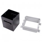 SLV AIXLIGHT PRO I FRAMELESS Einbaugehäuse, inkl. Einbau-Kit, silber