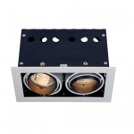 SLV AIXLIGHT PRO 50 FRAM II Einbaugehäuse, silber