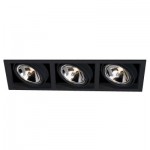 CLE Kardan Einbauleuchte YK3-QR111 3 x 50W schwarz