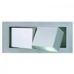 SLV BEDSIDE LED Wandleuchte 3W RECHTS wei�e Spot LED silbergraues Geh�use