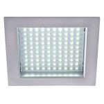 SLV LEDPANEL 100, wei�e LED, silberner Rahmen