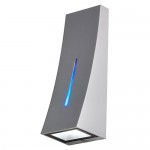SLV DELWA BLUE LED Wandleuchte wei�e + blaue LED silbernes Geh�use