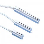 Niedervolt-Verteiler 6-fach AMP Mini-Stecker mit 100mm Kabel