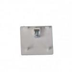 ENDKAPPE eckig silber f�r 3-Ph.-Schiene