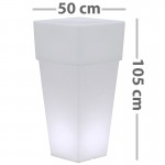 CLE Lichtobjekt Blumentopf E27 quadratisch