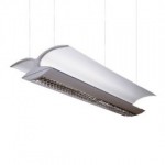 CLE B�roh�nge-Leuchte YK Down 2 2x 28W 230V alu grau 2.WAHL