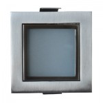 YK Quattro Square edelstahl geb�rstet inkl. 12 LED  warmweiss 2.WAHL