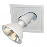 CLE Einbauleuchte 1x 20-70W CDM-T POWERSTAR 114 23� quadro I alugrau