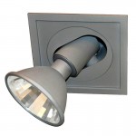 CLE Einbauleuchte 1x 20-70W CDM-T POWERSTAR 114 46� quadro I alugrau