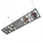 CLE Halogen Kardan H�ngeleuchte Longline 4x 50W 24�