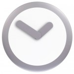 SOMPEX NEXTIME Wanduhr -- Focus  -- 25cm silber